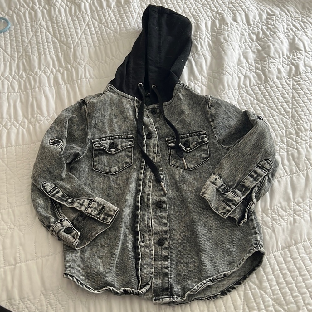 Lenox James denim hooded shirt